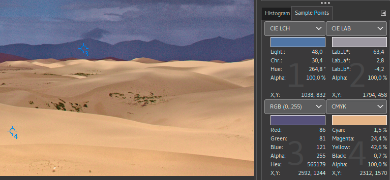 screenshot of GIMP (GNU Image Manipulation Program)